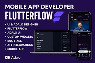 mobile app developer mobile app designer flutterflow adalo bugs adalo UI