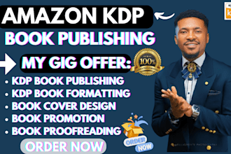 publish format and promote your book for amazon KDP success
