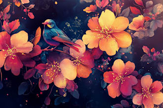 make any floral, animal or botanical art
