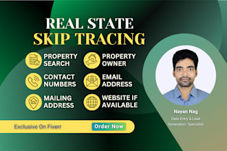 provide skip tracing services for real estate agencies