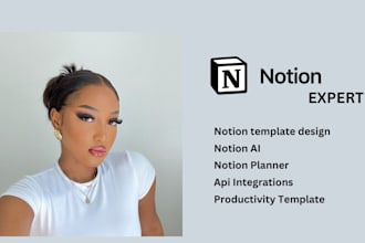 be your notion virtual assistant notion expert notion template design