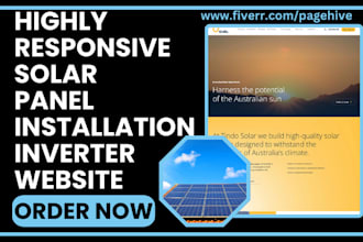 design solar website solar panel installation solar energy inverter hvac website