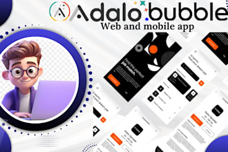 develop adalo bubble io saas glide flutterflow buildfire mobile web app mvp app