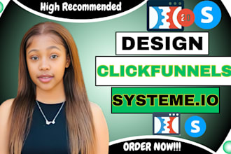create systeme io sales funnel, website ,clickfunnels landing page, domain, dns