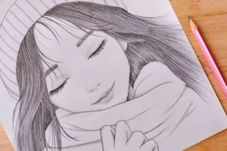 do illustration pencil style sketch based on your photo