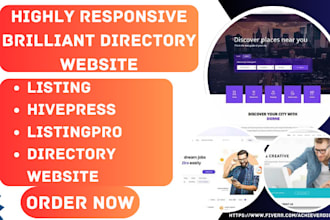 design brilliant directory website listing hivepress listingpro website