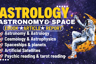ghostwrite astronomy, astrophysics, space ebook article report writing