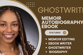 ghostwrite nonfiction memoir autobiography ebook life story biography