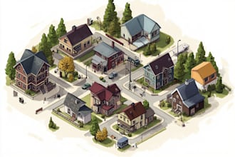 do isometric maps and illustrations