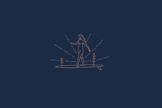 design iconic surf supply logo