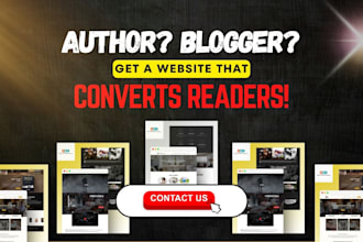 create an SEO optimized author website, writer blog, book author blog website