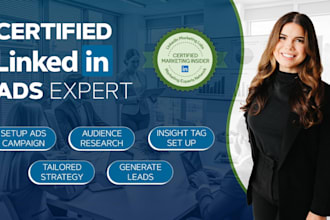 create and optimize linkedin ads that drive high quality b2b leads