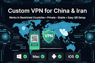 setup custom VPN that works inside china iran