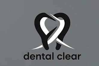 design classic monogram talk dental logo for you