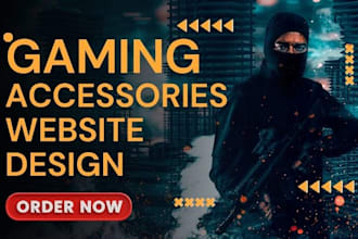 design gaming accessories website game website video game website gaming store