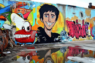 design graffiti wall art, murals wall arts