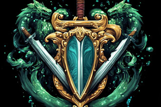make a personal illustration for your game logo
