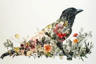 make any floral, animal or botanical art