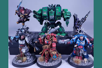 paint miniature warhammer toy figure tabletop dnd resin fdm sla stl painting