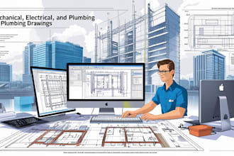 create mechanical or electrical engineer drawing and mep plumbing plans