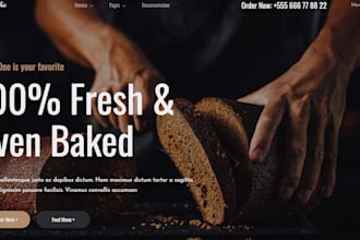 design bakery shopify website ecommerce store cake website bakery burger bread