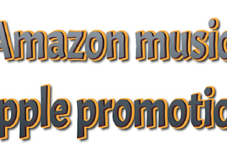 promote your amazon music apple and increase profile listeners