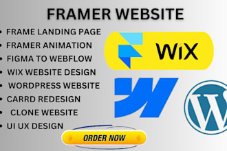 design framer website frame landing page wix webflow website animation figma UI