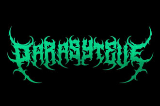 make brutal death metal, deathcore, black metal band logo
