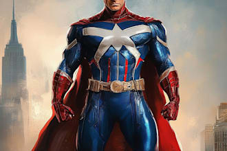 make your favorite superhero character and comic