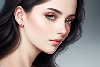 stunning digital portrait paintings and custom artwork