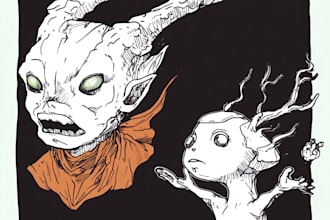 draw anime, manga, comics, book illustrations and doodle art