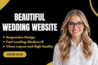 design a beautiful wedding invitation website