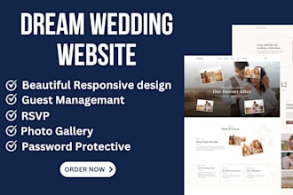 build a stunning wedding website with rsvp service