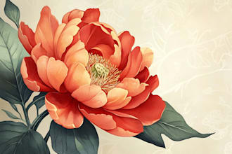 draw botanical illustrations of flowers, plants, fruits