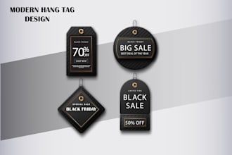 do modern hang tag design