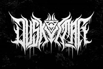 create black metal logo bands