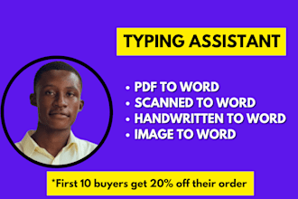 accurately retype your scanned documents, pdfs, handwritten and image files