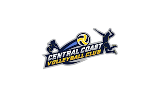 design funky central coast volleyball club logo