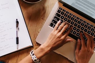 do a fast typing job, also retype scanned documents