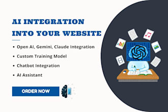 do ai integration in your website using openai chatgpt, and deepseek