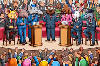 a political cartoon for blogs or social