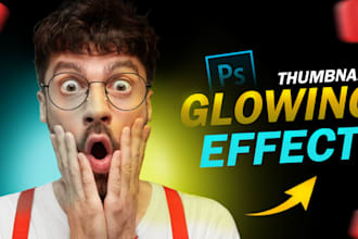 design attractive and glow effect thumbnails
