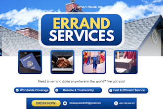 be your personal errand runner anywhere in the world