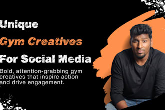 design gym branding, posters, flyers, social media graphics and more