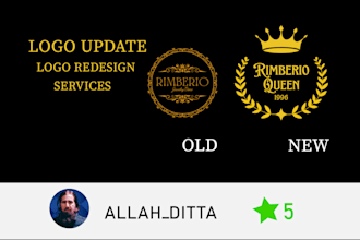 do a logo update, redo, vectorize, or modify in 2 hours
