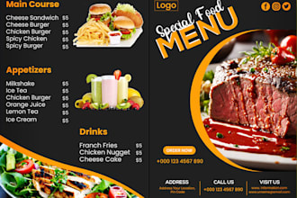 do menu design, digital menu, digital screen or menu board