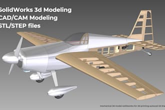 mechanical 3d model solidworks for 3d printing autocad 2d drawings