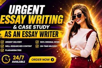do urgent essay writing as an essay writer