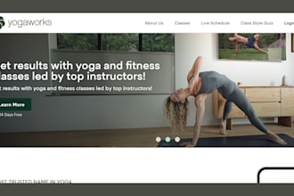 build yoga website for yoga mat gym bag sport towel yoga apparel shopify store
