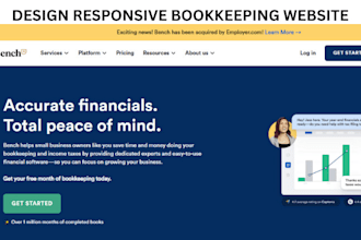build bookkeeping website credit repair website tax website loan website